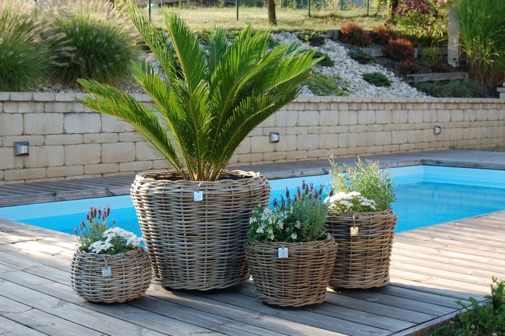 Ratanové květináče DRYPOT 