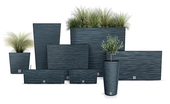 Květináč FURU SLIM  30 cm antracit