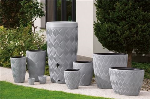 Květináč FLOW elipsa Platinum 85l