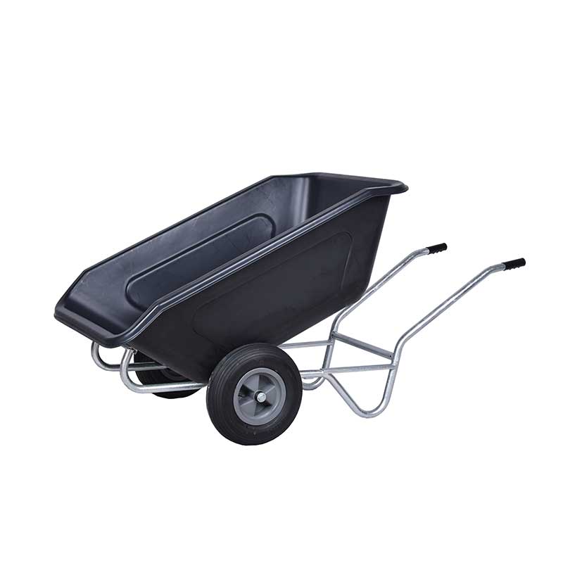 Roto sklápěcí  kolečko MPK 350 L / s pozinkovaným rámem - korba černá