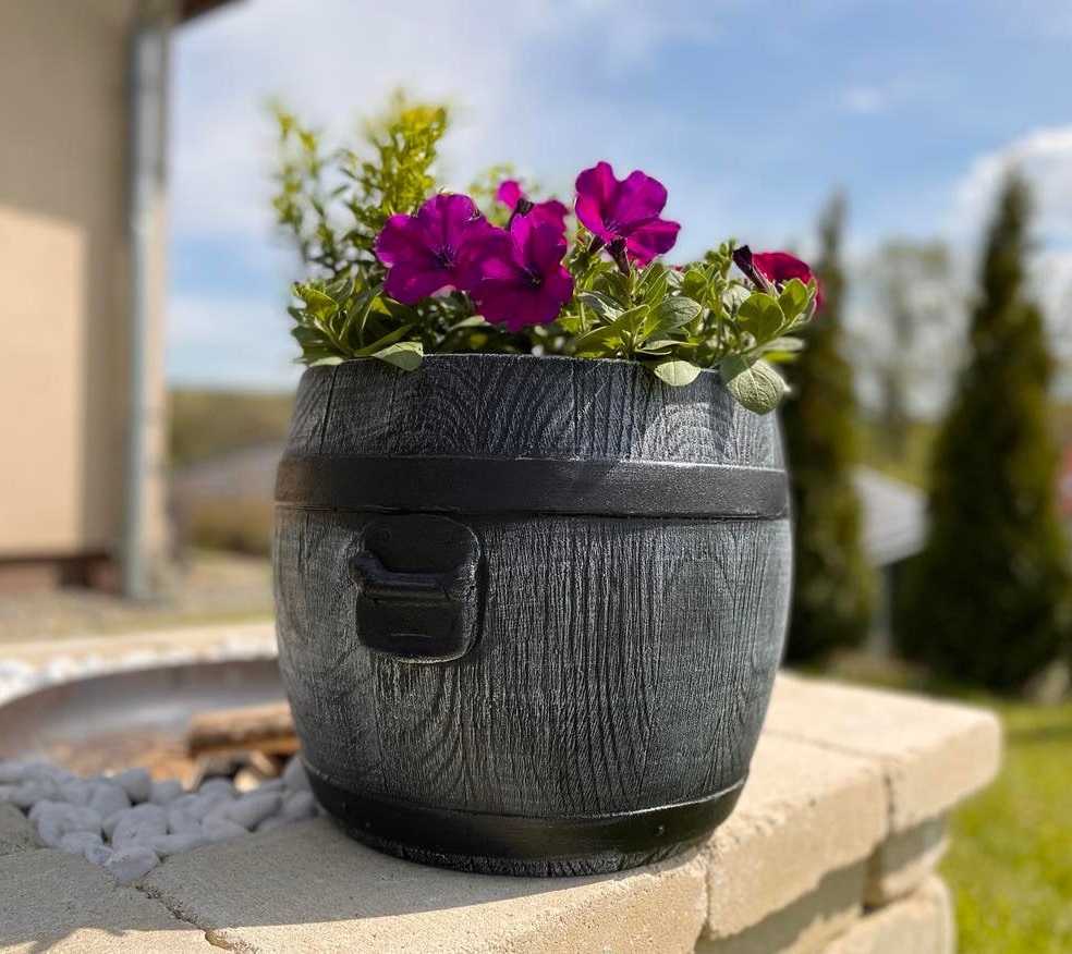 Roto soudek BOLERO M, imitace šedého dřeva