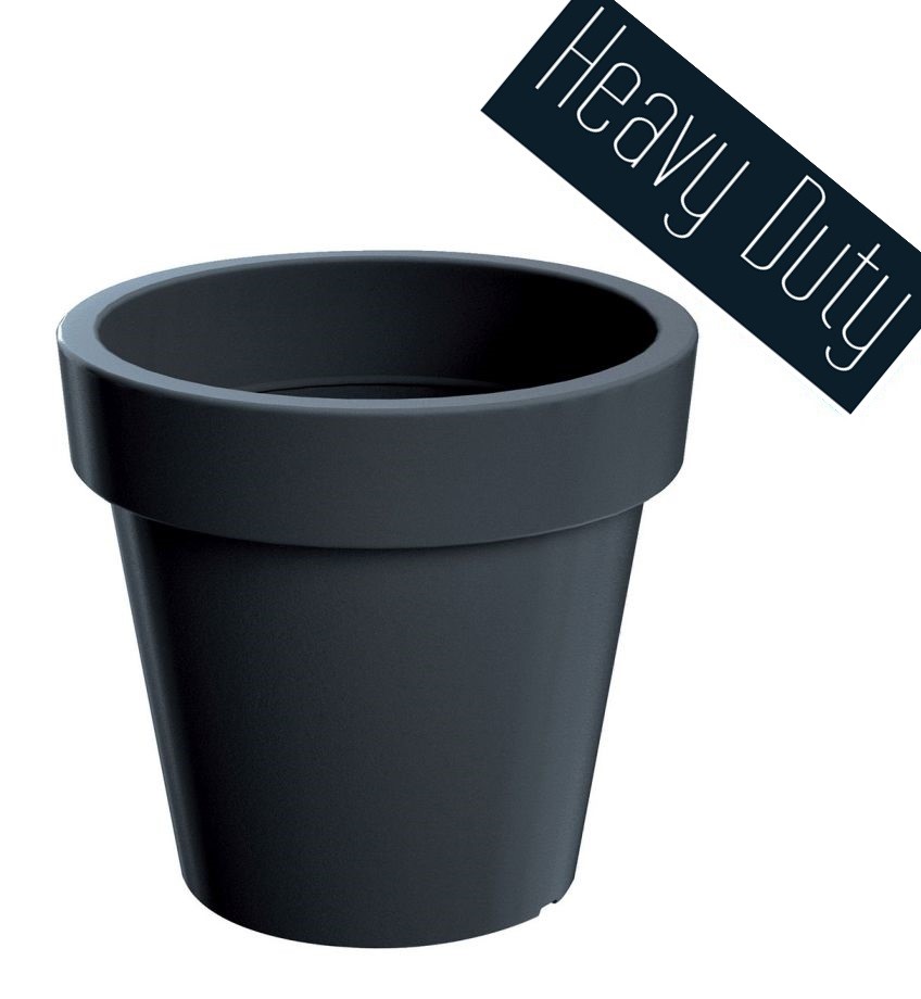 Květináč LEXO ROUND šedý kámen 60 cm