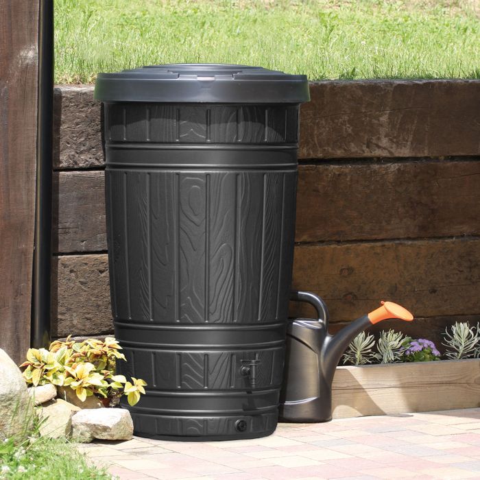 Prosperplast Sud na dešťovou vodu WOODCAN 265l, černý