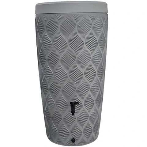 Sud na dešťovou vodu FLOW platinum, 240 litrů s kohoutkem 3/4