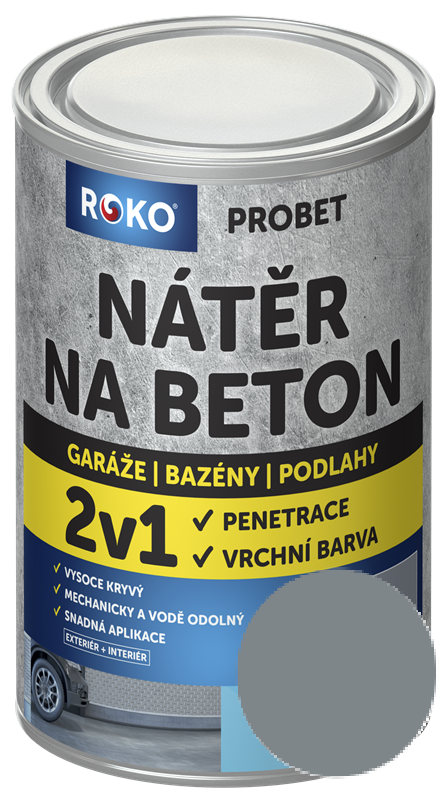 Nátěr na beton ROKO PROBET 5 kg - Šedá