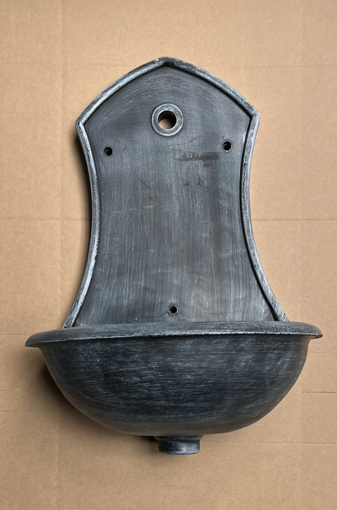 ROTO zahradní umyvadlo Saturn 71 cm stříbrná patina