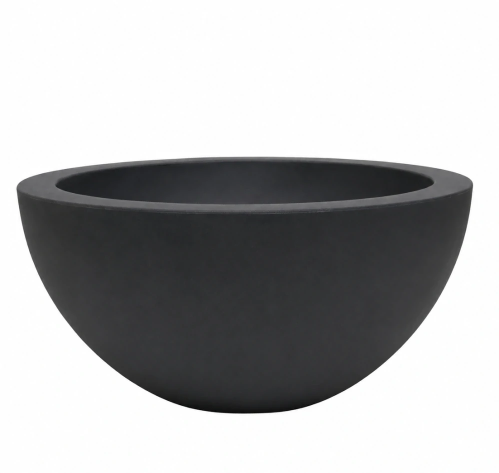 Roto velký květináč Rumba xxxl, Ø1000x470 mm, antracit