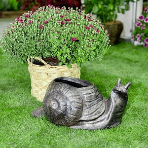 Roto květináč Šnek Plantážník S, bronzově hnědá