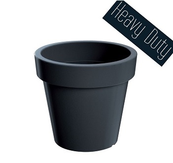 Květináč LEXO ROUND antracit  60 cm