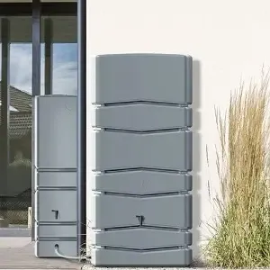 Prosperplast Sud na dešťovou vodu AQUA TOWER 650 L, světle šedý 