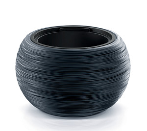Květináč s vkladem FURU BOWL antracitový 43,5cm