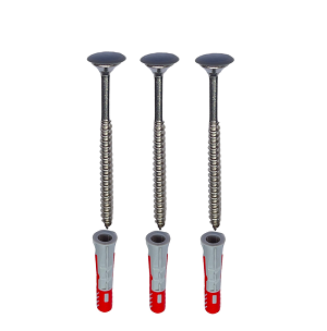 SADA, NEREZ ŠROUBY na upevnění plastových umyvadel ROTO, šedé