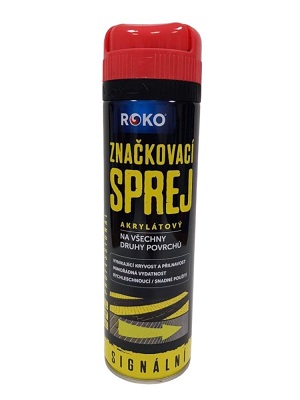 ROKO Značkovací sprej 500 ml - červený