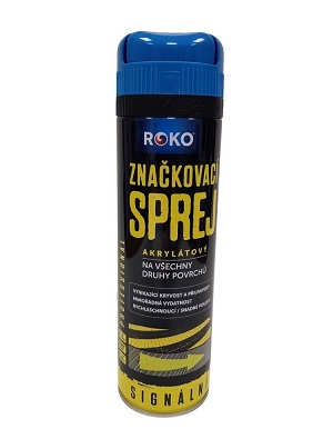 ROKO Značkovací sprej 500 ml - modrý