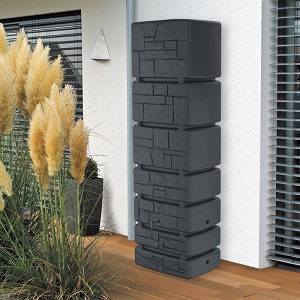 Prosperplast Sud na dešťovou vodu TOWER STONE 350l, antracit