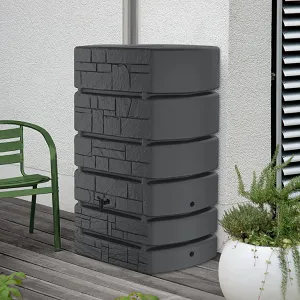 Prosperplast Sud na dešťovou vodu TOWER STONE 500l, antracit 