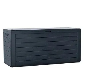 Prosperplast Zahradní box WOODEBOX antracit 116 cm - 280L