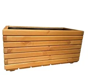 Dřevěný květináč Aksamit, pinie, 800x400x400