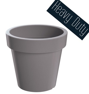 Květináč LEXO ROUND šedý kámen 60 cm