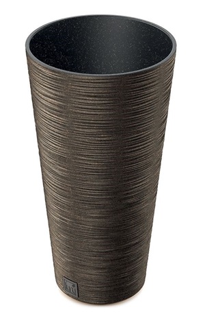 Květináč FURU SLIM ECO WOOD 30cm kávový