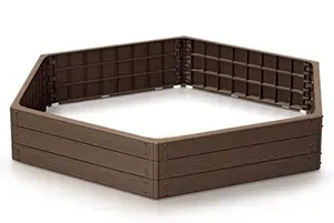 Prosperplast Vyvýšený záhon BASE WOODY, rustikální cihlový, 148cm