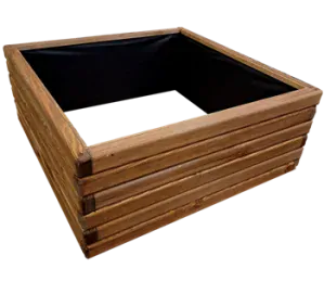 Vyvýšený záhon AZTE WOODLINE, teak,  75x75x30 cm