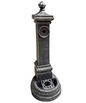 AZTE Vodovodní litinový SLOUPEK, stříbrná patina