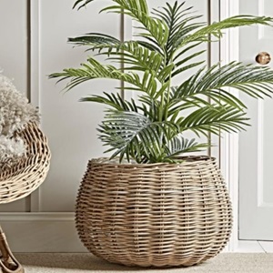 RATANOVÝ Květináč CLASIC ROUND XXL, Grey,  Ø58x43 cm 