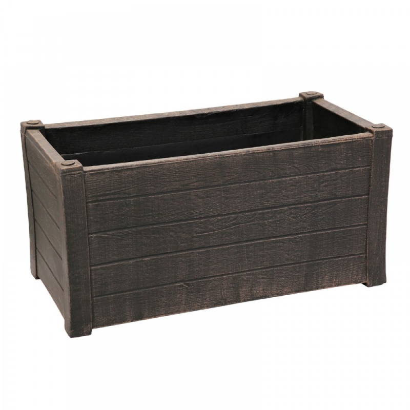 Roto květináč Teak L, hnědý,  780x400x400