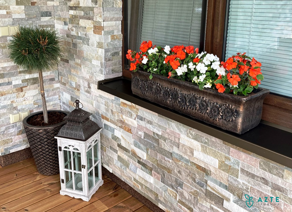 ROTO Květináč PLANIKA XL, bronzově hnědá