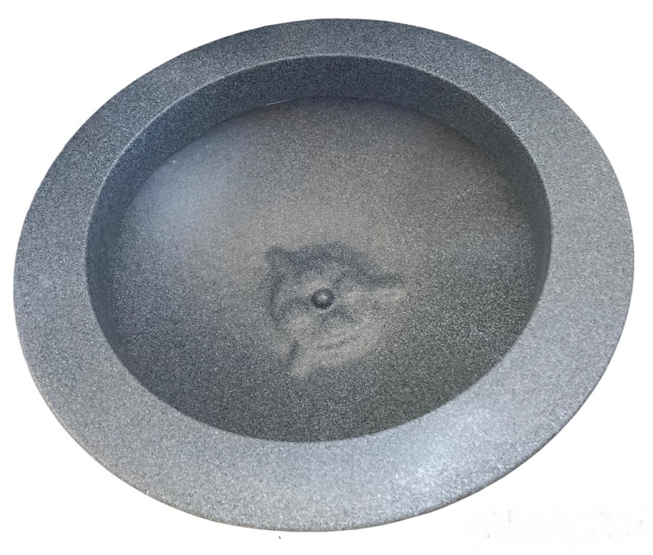 Hřbitovní květináč BALLET - mittelgrau Ø600 x 180