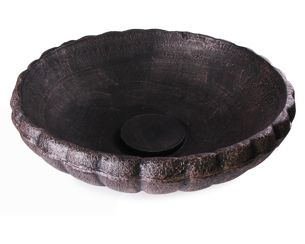 Roto hřbitovní květináč MARGARETA M bronzově hnědá - Ø570x210 mm