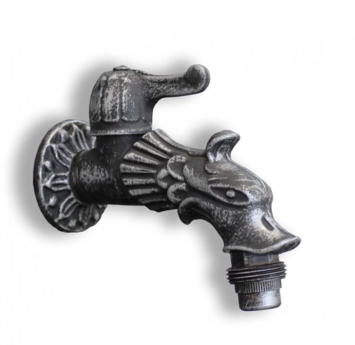 ROTO SET Zahradní Umyvadlo SATURN s kohoutkem DRAK a výpustí, šedý granit,  VÝHODNÁ CENA