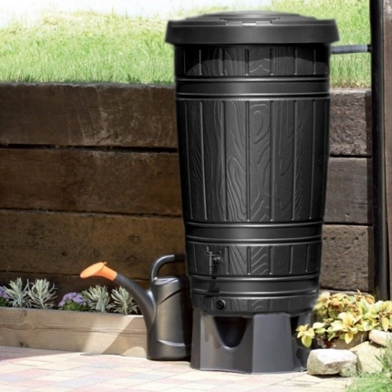Prosperplast Sud na dešťovou vodu WOODCAN 265l, černý