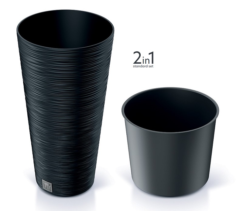 Květináč FURU SLIM  30 cm antracit