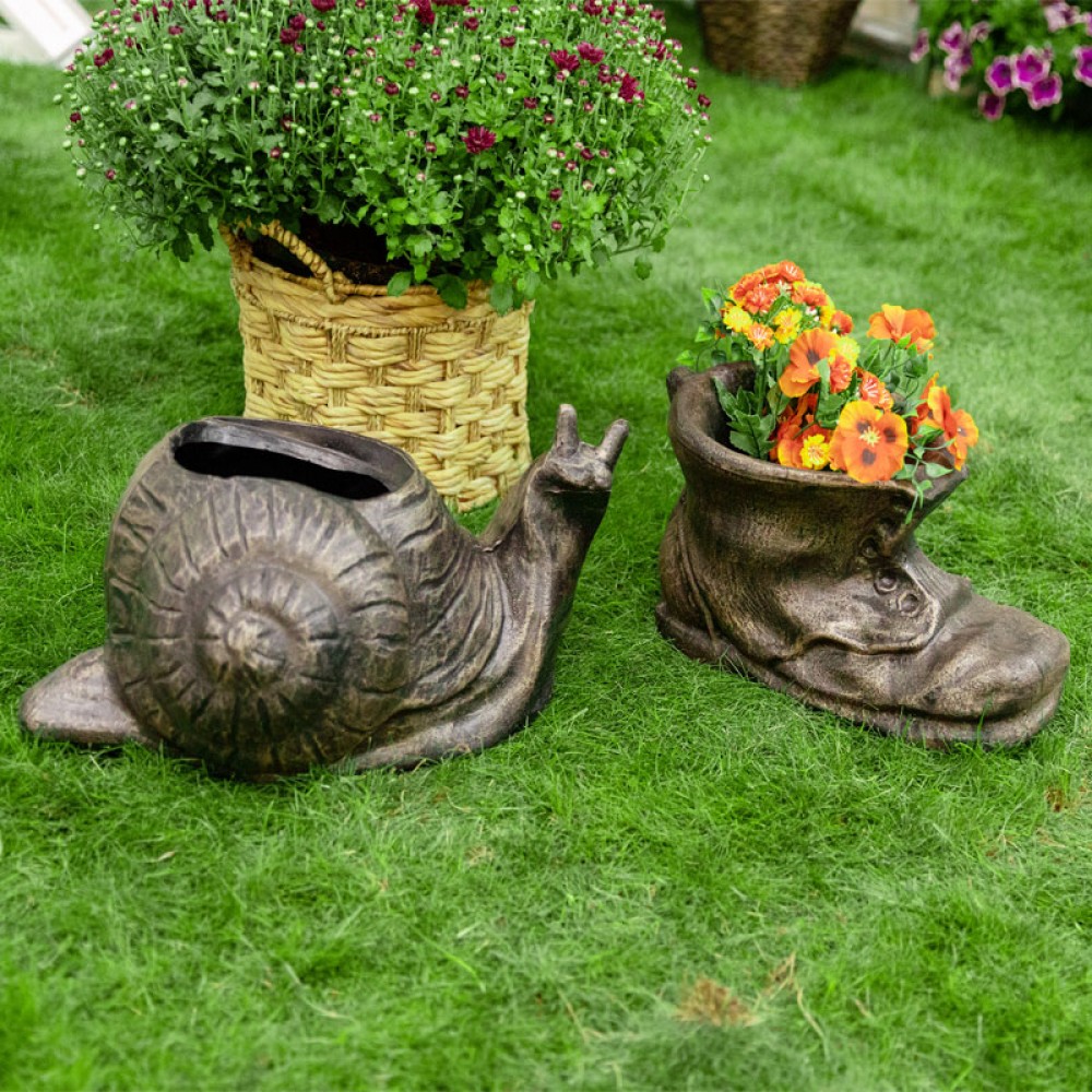 Roto květináč BOTA S, bronzově hnědá