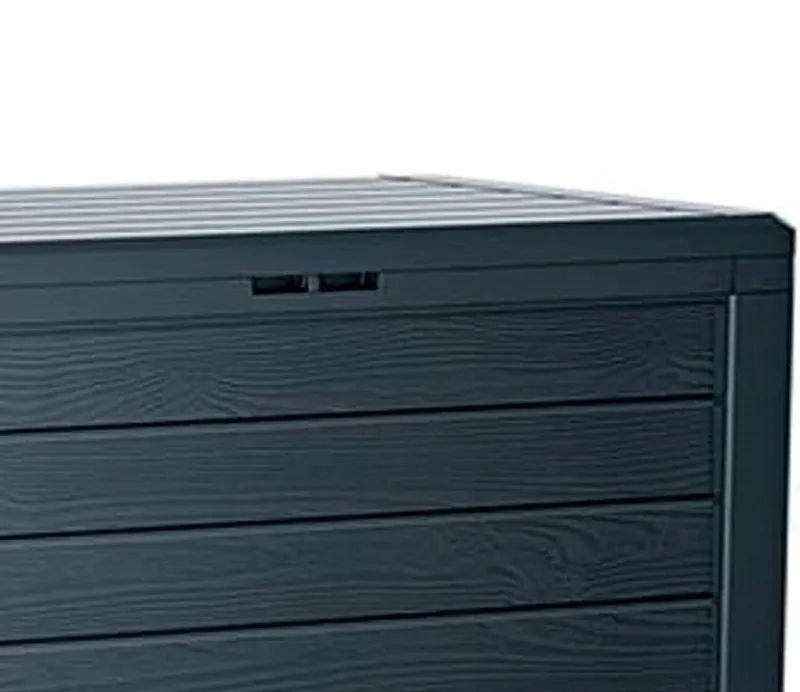 Prosperplast Zahradní box WOODEBOX antracit 116 cm - 280L