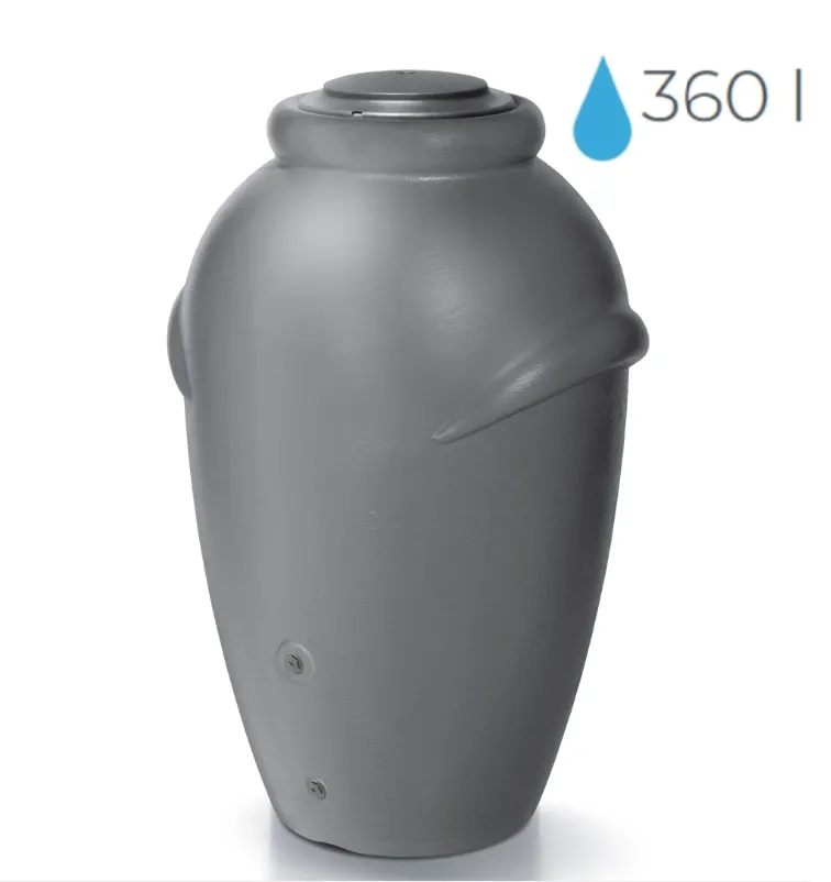 Prosperplast Sud na dešťovou vodu AQUACAN 360l, šedý