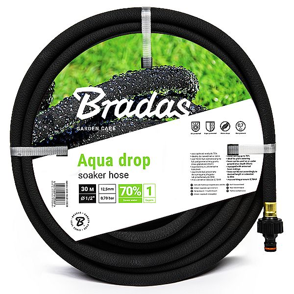Bradas Zahradní hadice Aqua-Drop - průsaková zavlažovací  1/2" - 30m