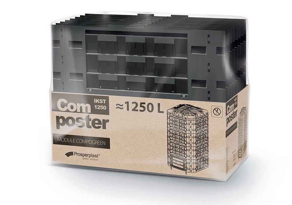 Prosperplast Kompostér COMPOGREEN VARIO černý 1250l