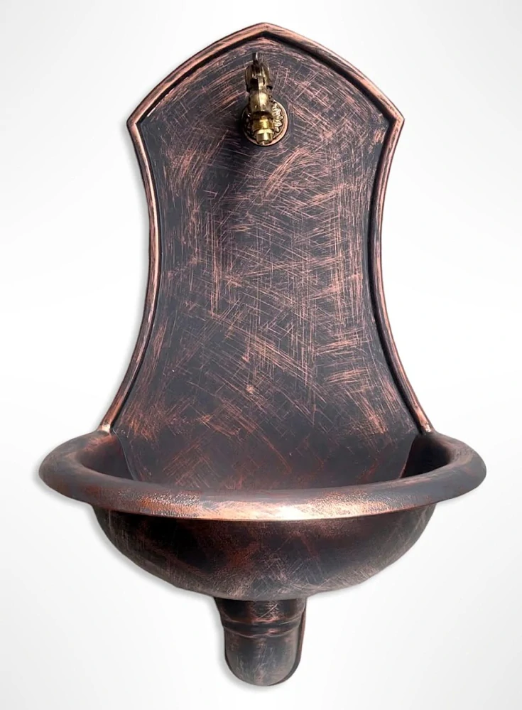 Zahradní umyvadlo SIENA 83 cm antický bronz - kohoutek Drak