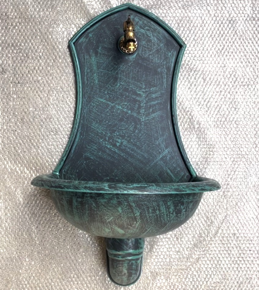 Zahradní umyvadlo SIENA 83 cm antická zelená - kohoutek Drak