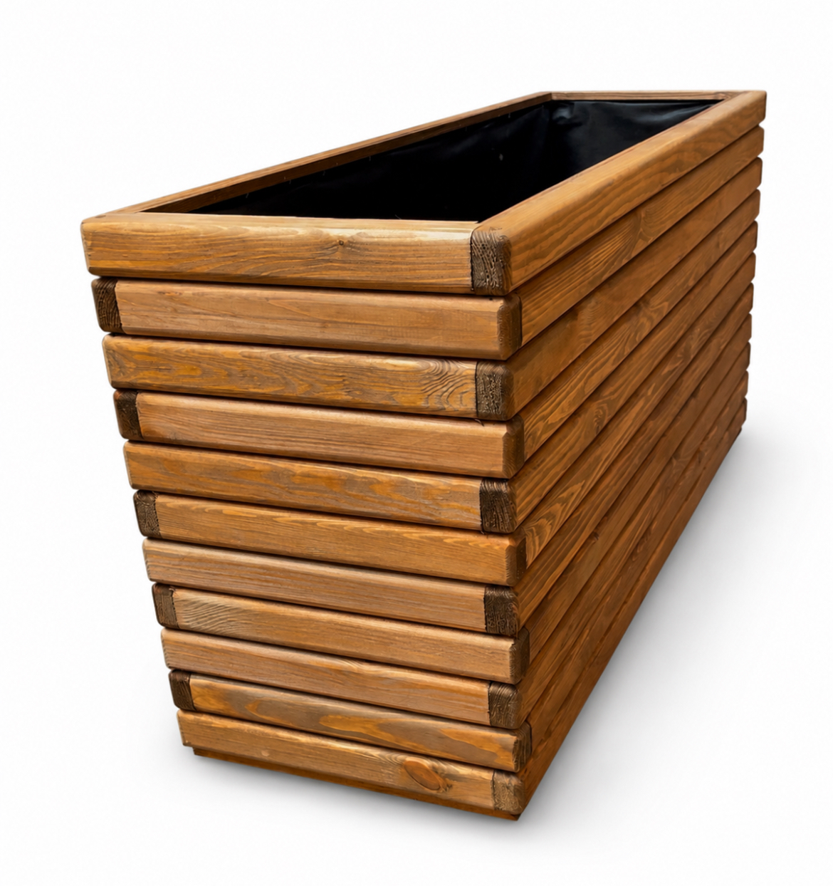 Dřevěný zahradní květináč AKSAMIT teak 1180x400x600