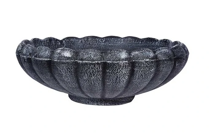 Roto hřbitovní květináč MARGARETA M šedá - Ø570x210