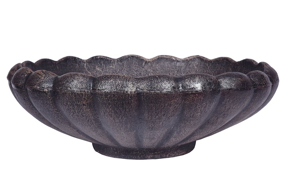 Roto hřbitovní květináč MARGARETA M bronzově hnědá - Ø570x210 mm