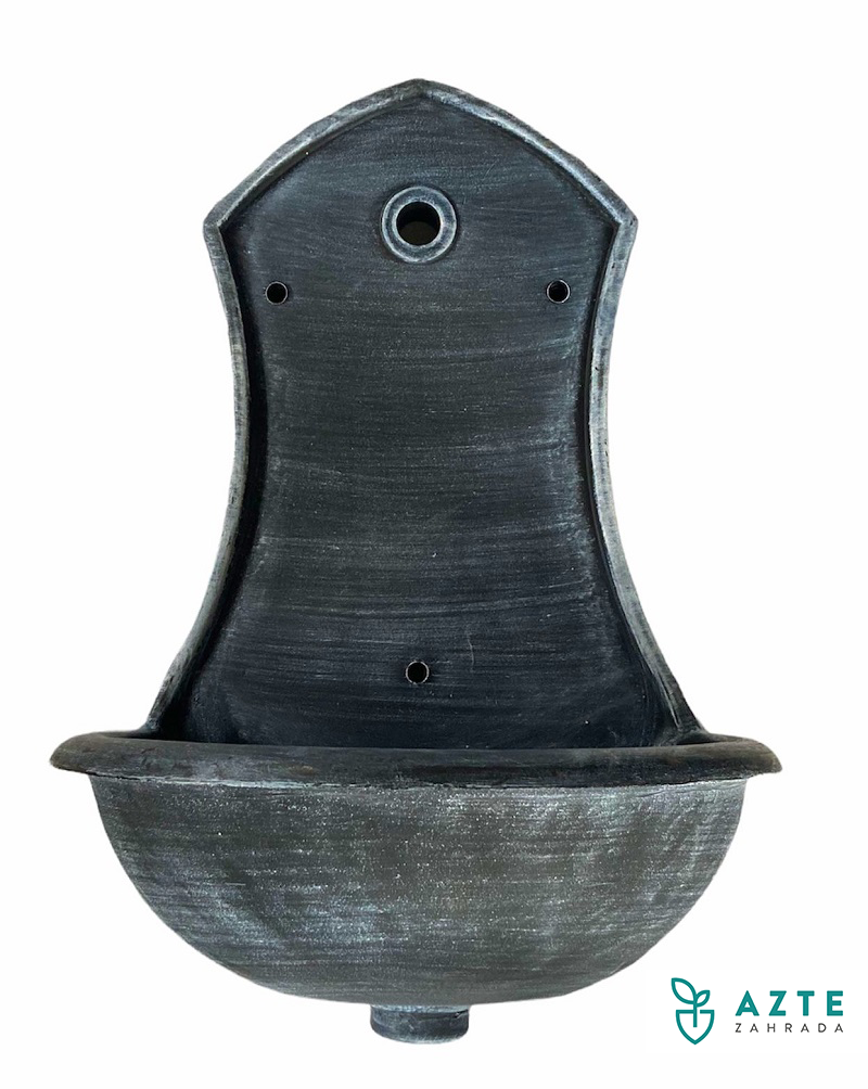 ROTO zahradní umyvadlo Saturn 71 cm stříbrná patina