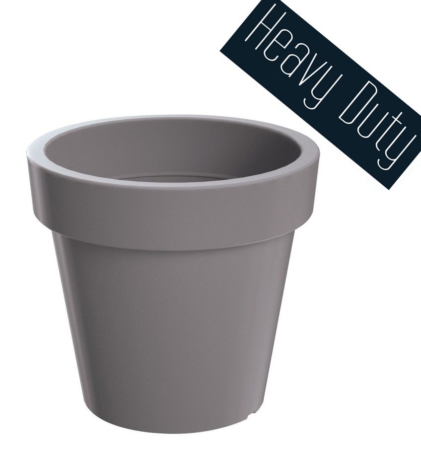 Květináč LEXO ROUND šedý kámen   80 cm