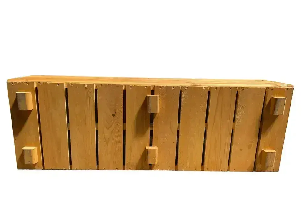 Dřevěný zahradní květináč AKSAMIT, pinie, 1180x400x400