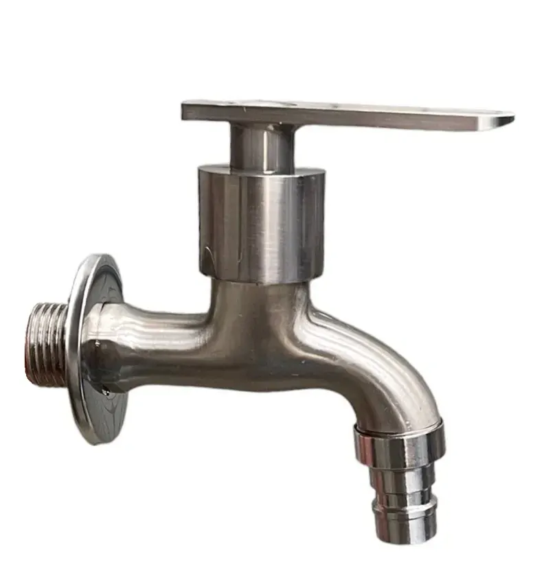 Vodovodní KOHOUTEK NEREZ SUS304-033, s adapterem pro hadici1/2"