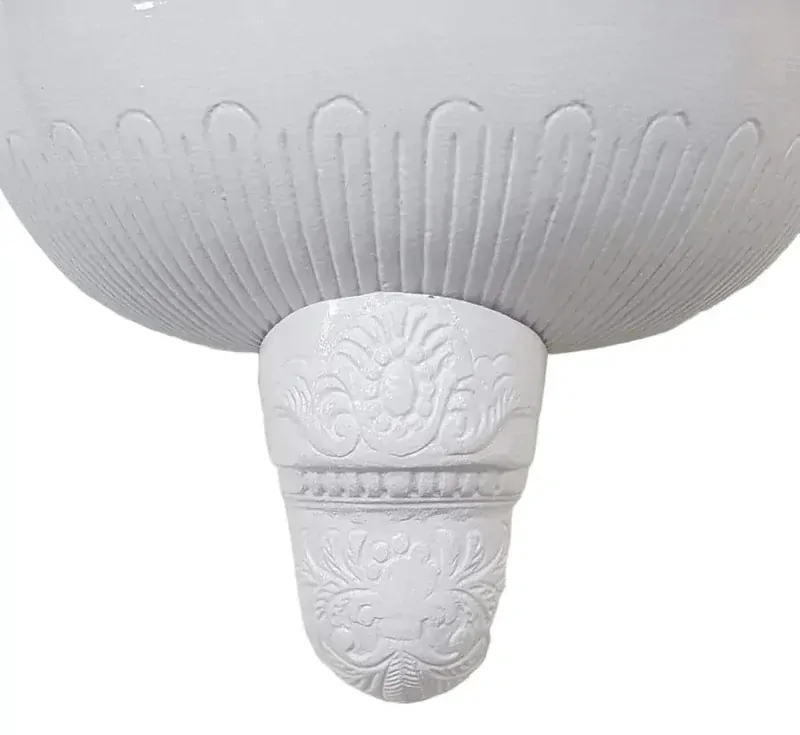 AZTE zahradní umyvadlo 72 cm bílo zelené – ze slitiny hliníku s kohoutkem výpustí a sifonem